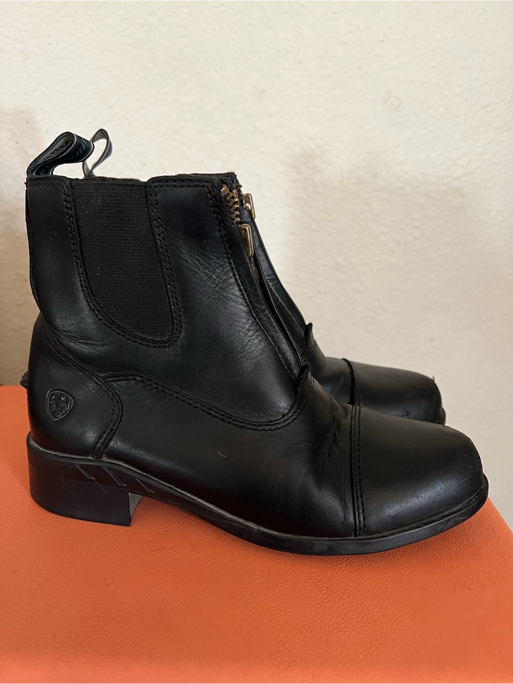 ARIAT GIRLS' DEVON IV PADDOCK RIDING BOOTS - ROUND TOE Size 1